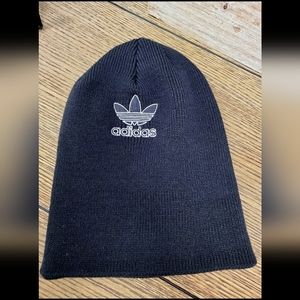 adidas black logo beanie